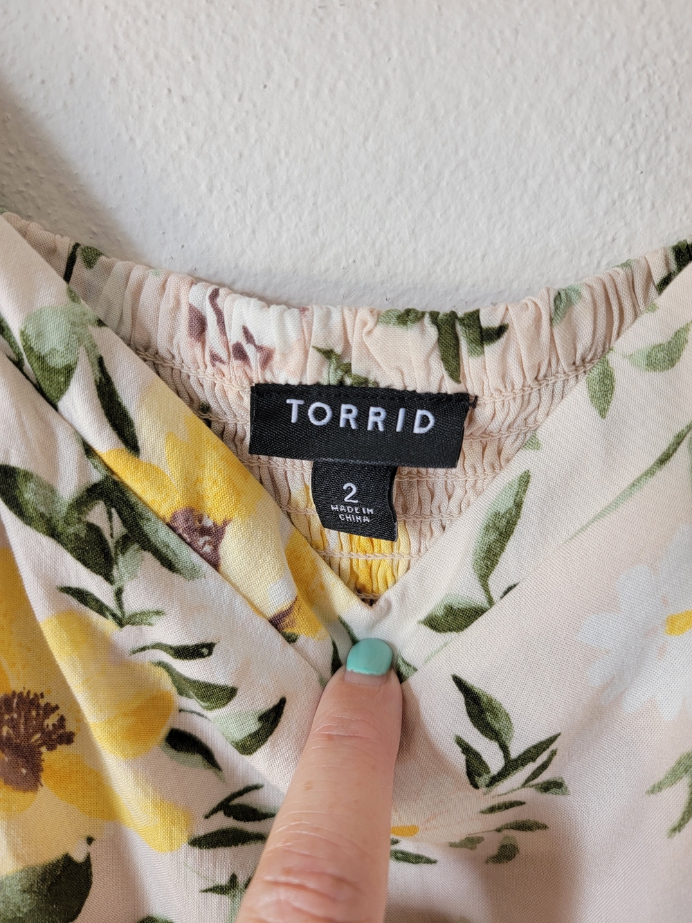 torrid Midi Challis Sunflower Sun Dress Size 2X - Picture 6 of 14